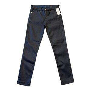 AG Adriano Goldschmied The Legging Ankle Coated Jeans Dark Navy Blue Size 4 (27)
